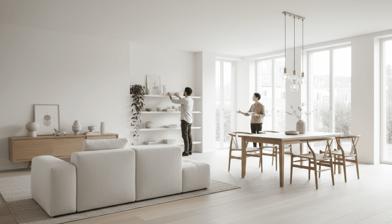 Three-bedroom family house with modern kitchen