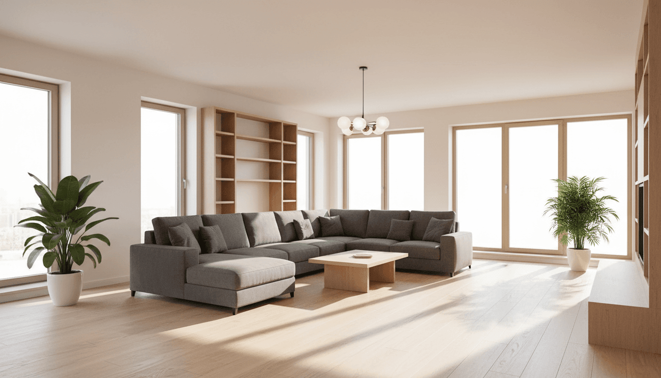 Well-maintained modern residential apartment with natural lighting and professional furnishings